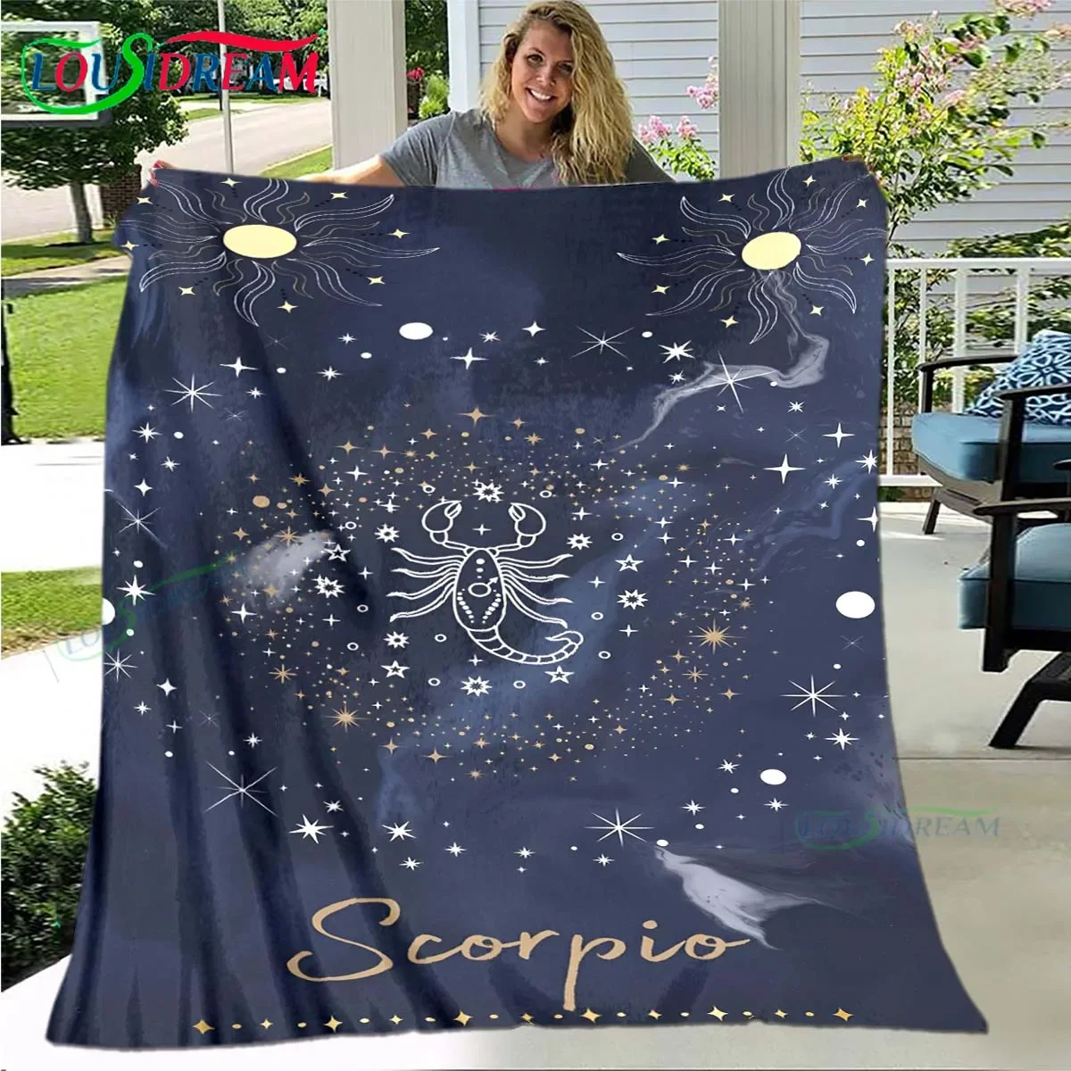 حار العقرب نمط بطانية الفانيلا بطانية رقيقة المحمولة المنزل السفر مكتب الغداء كسر بطانية هدية عيد ميلاد