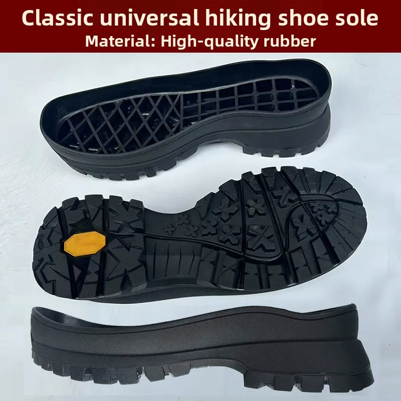 Hiking Shoes Sole Replacement Outdoor Sports Rubber Anti-slip Wear-resistant Sewable Mountaineering Shoe Sole 25066