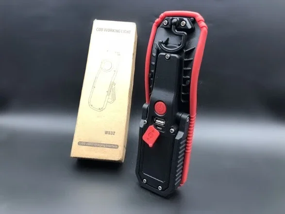 2026 Portable  LED Work Light, USB Rechargeable Magnetic Camping Lamp with Hanging Hook, High & Low Brightness Modes