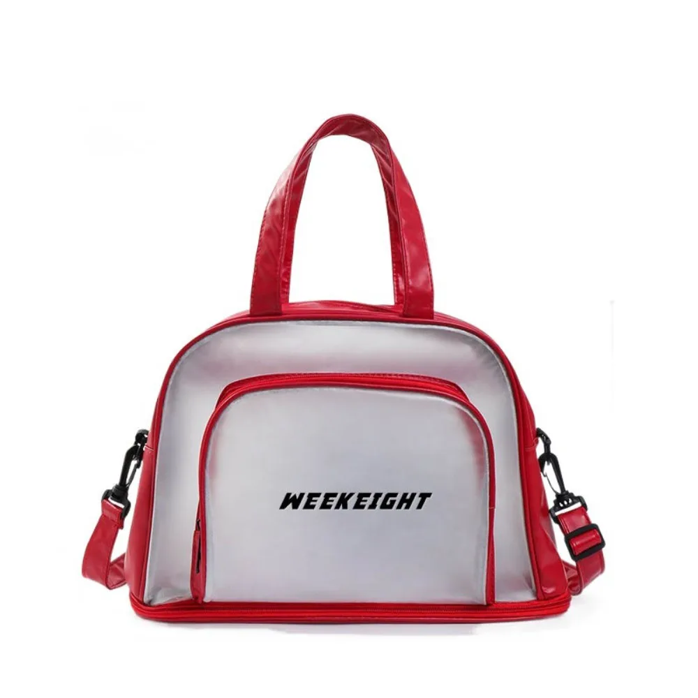 

Large Capacity PVC Swimming Bag Waterproof PVC Material Beach Pool Bag Shoe Pocket Wet Dry Separate Compartment Sports Gym Bag