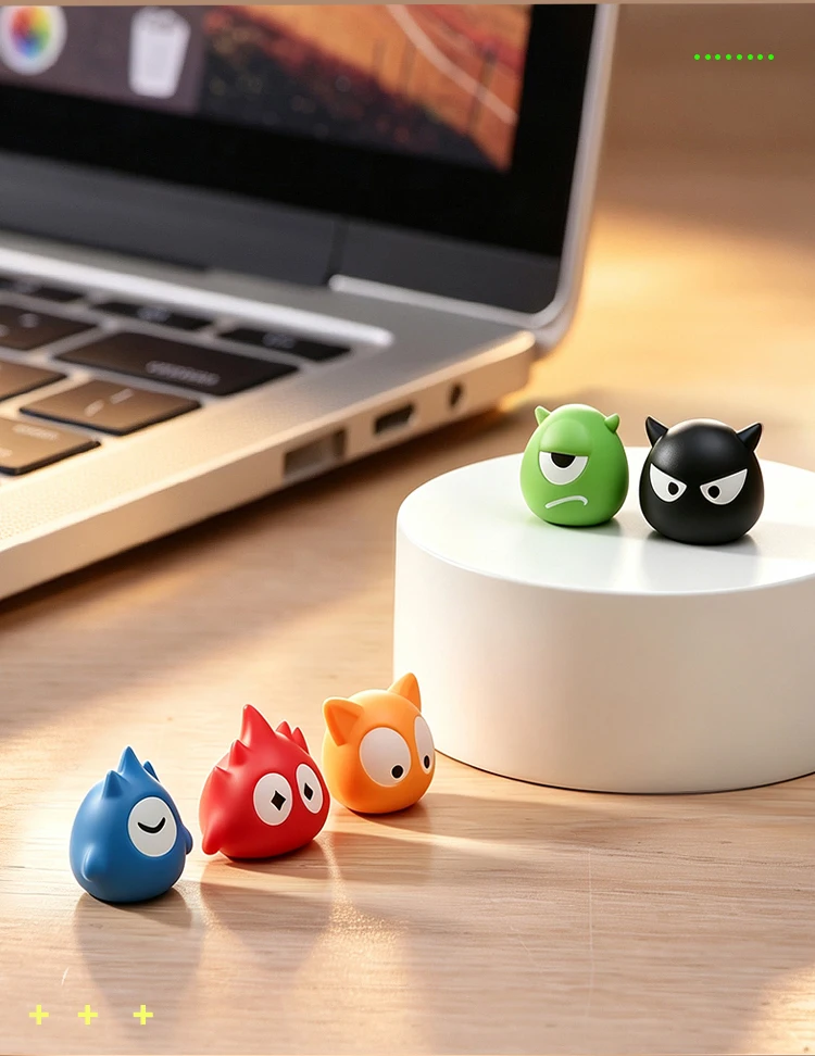 Niedliche Ornamente, bunte Mini-Cartoon-Figuren, Mini-Dekorationen, 3D-Figuren, Innendekoration für den Schreibtisch, Auto-Innenausstattungszubehör – Detail 18