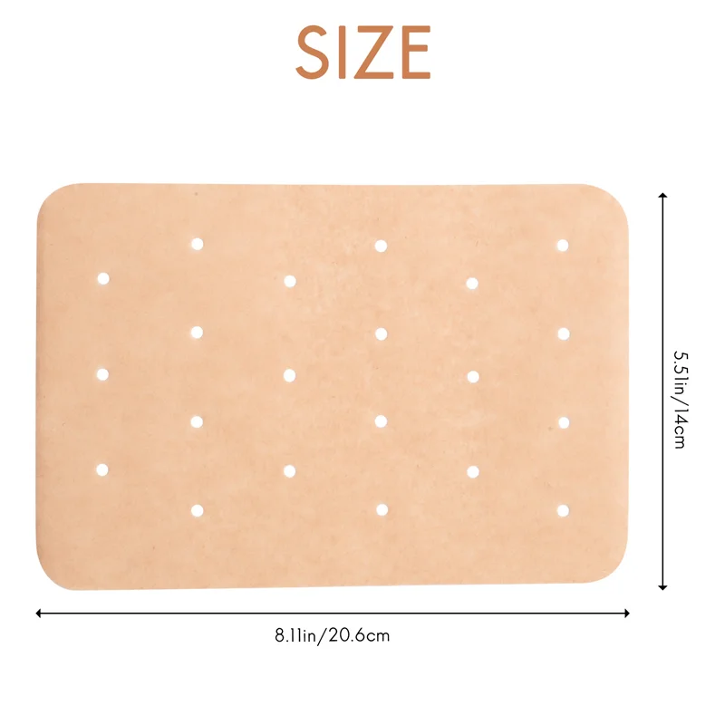 ABWR-Air Fryer Parchment Liners، 100 قطعة من بطانات المقلاة الهوائية المربعة المثقبة، لـ Ninja Foodi XL 6 في 1 DZ201 مقلاة هوائية مزدوجة