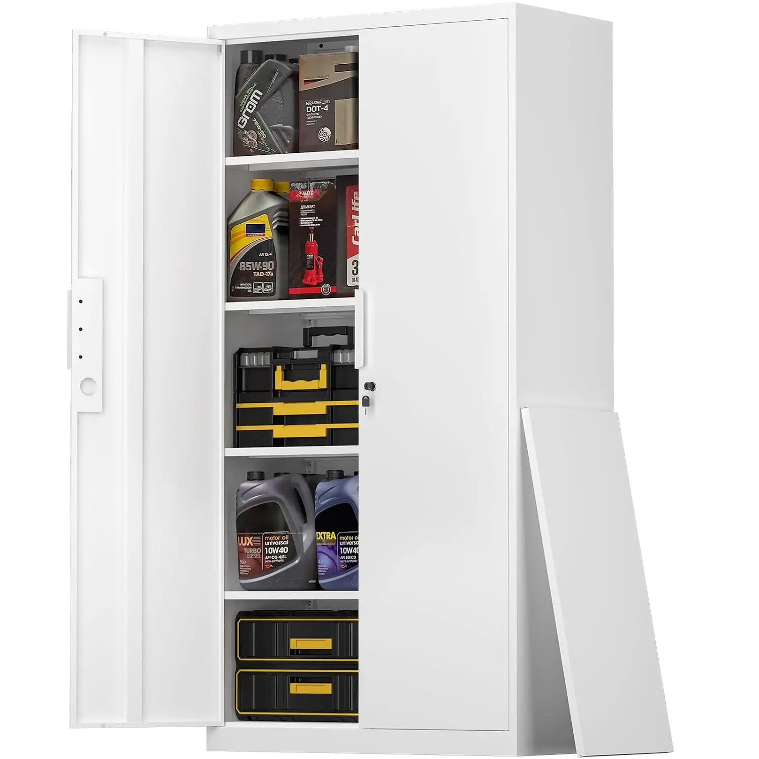 Metal Storage Cabinet with Lock, 72