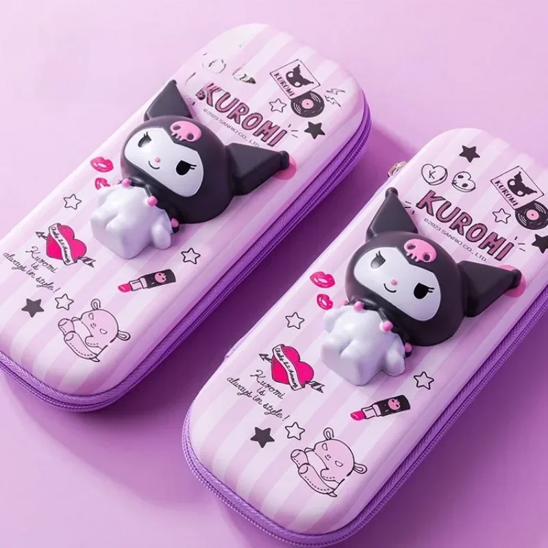 

3D Sanrio Hello Kitty Decompression Stationery Box Kuromi Cinnamoroll Anime Character Cartoon Pencil Bag Student Stationery Gift