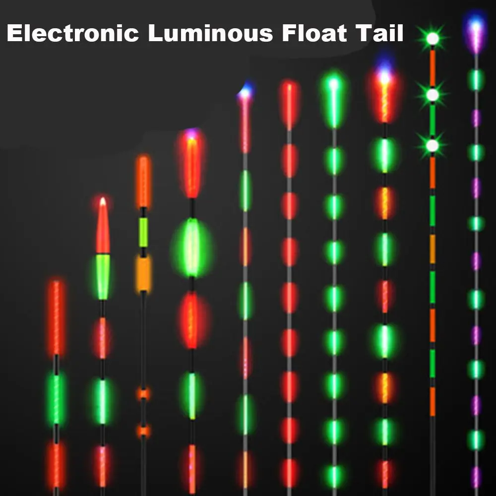 Super Bright Night Fishing LED Smart Float Top Luminous Ultra Sensitive Electronic Floats Buoy Outdoor Fishing Accessories