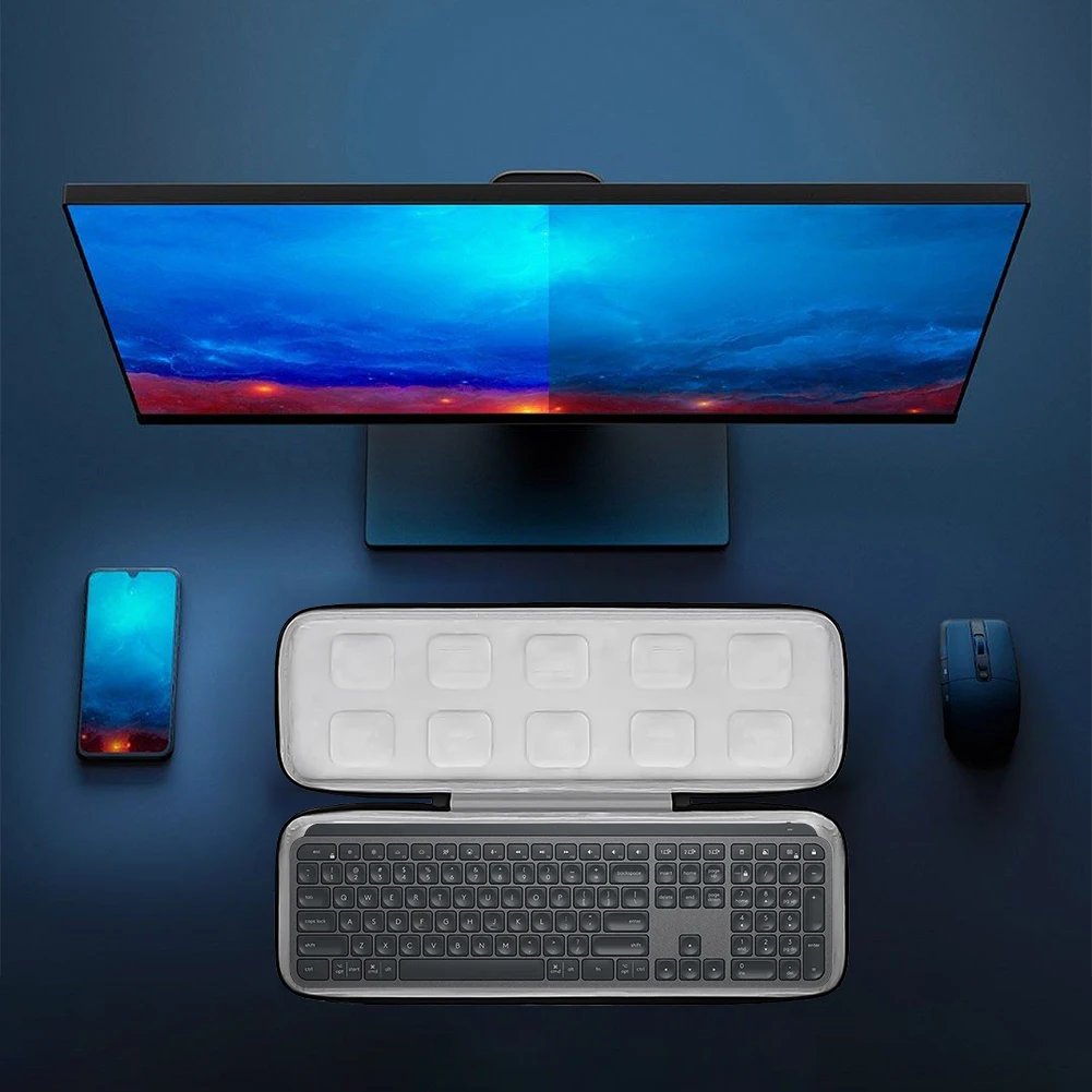 Сменный жесткий чехол, противоударный защитный чехол для клавиатуры, брызгозащищенный жесткий чехол для хранения клавиатуры Logitech MX Key S