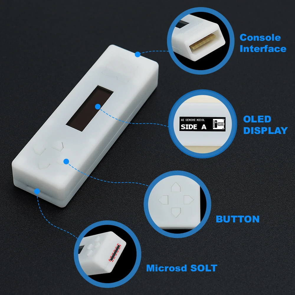 Disk System Drive Emulator FDSKey with OLED display MicroSD Card For FC AV Famicom Console