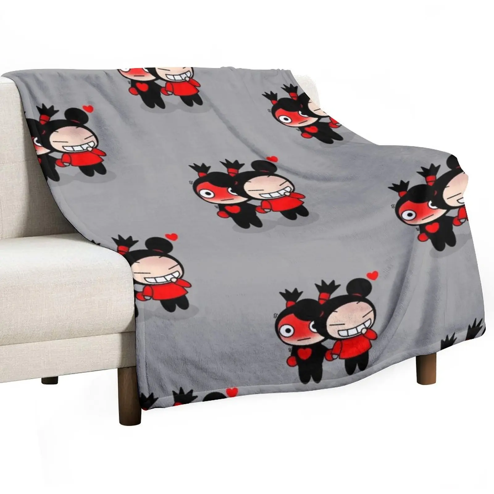 

Pucca And Garu Throw Blanket Modern Design Soft Blanket for Home Decor