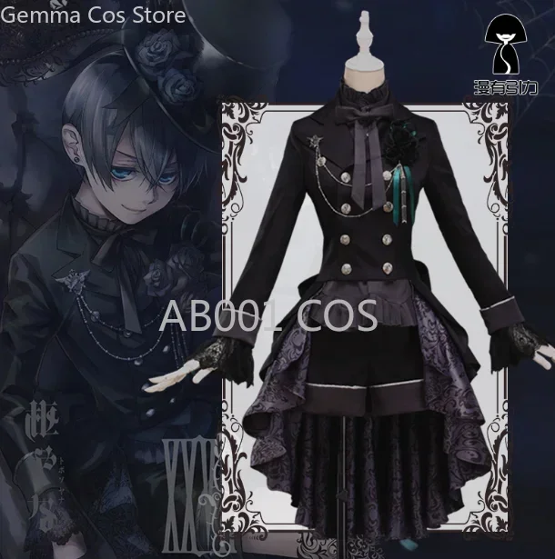 

Black Deacon Black Butler Ciel Phantomhive Cosplay Clothing Costume Daily Suit Clothing Male Suit