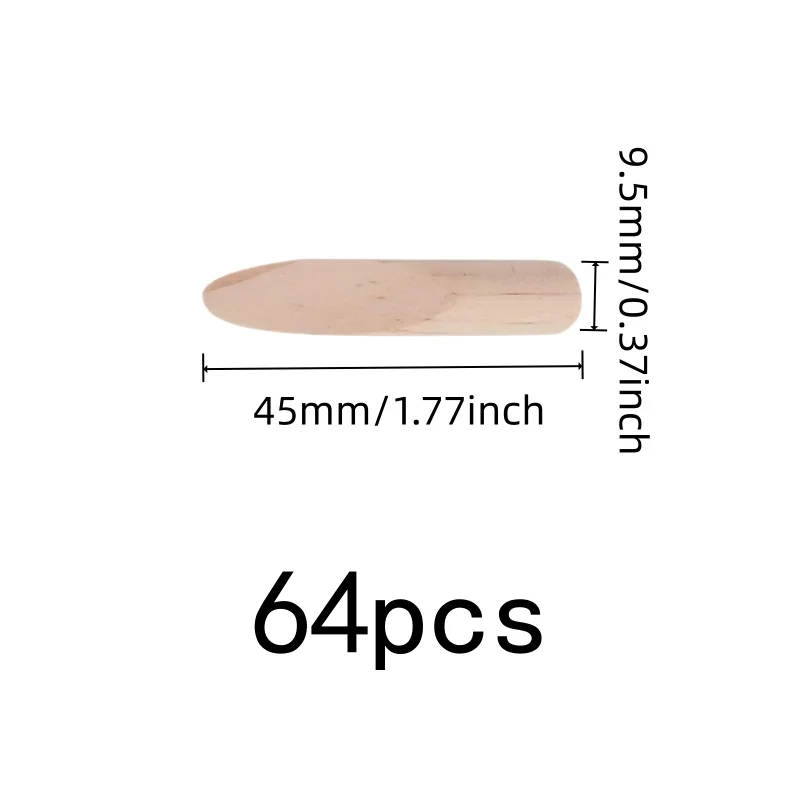 64 pcs Angled Hole Wood Plugs, Smooth Sanded Surface, Furniture Assembly Carpentry Projects, Solid Wood Material
