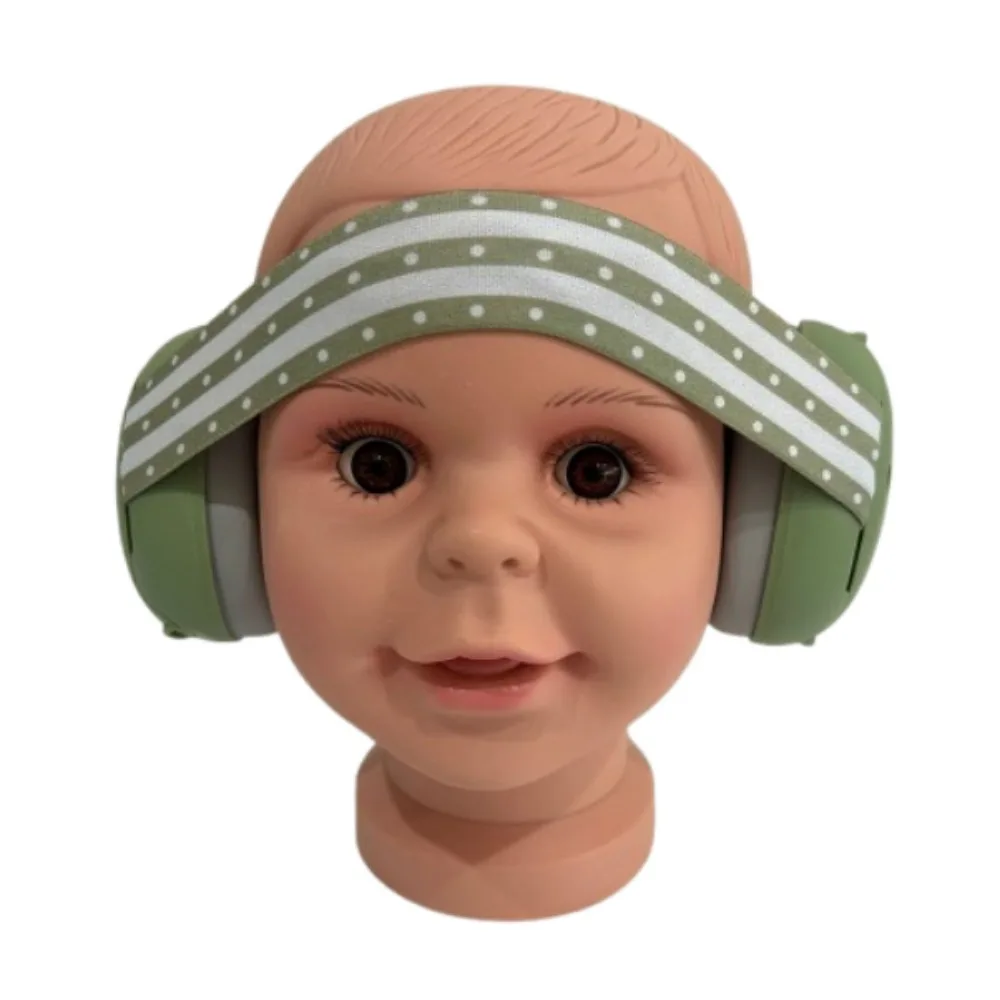 

2 in 1 Noise-Reducing Earmuffs Portable Lightweight Baby Ear Muffs Elastic Headband Noise-proof Infant Noise Reduction Earmuffs