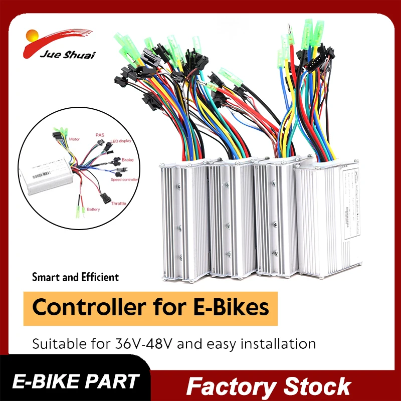 

Universal Electric Bike Controller 36V 48V 250W-2000W DC Brushless Motor Controller 14A 20A 28A 40A for E-Bike