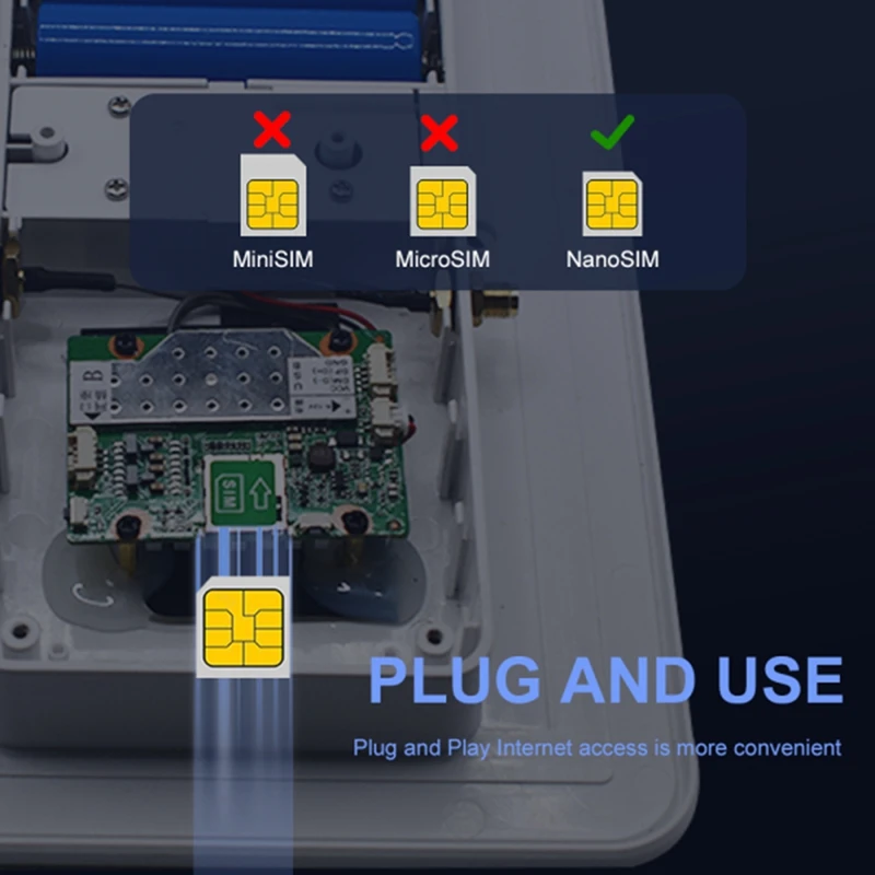 Routeur Solaire Étanche IP66, Répéteur Wifi, Machine 62One, 6 W, 4G