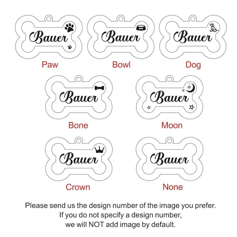 Custom Double Side Dog Cat ID Tag Glitter Dogs Cats Name Pendant Tags Pet Collar Accessories Anti-lost Bone Tags for Dog Cat