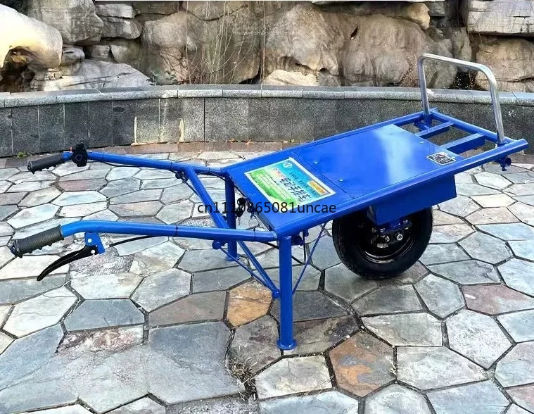 For Electric Single Wheel Wheelbarrow Climbing Transport Cart Farm Orchard Crawler Type Small Cargo Moving Vehicle