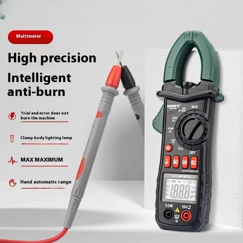 Digitale Stroomtang 4000 Telt Ampèremeter Spanning Multimeter Wisselstroom Tester Auto Test Capaciteit NCV Ohmmeer Gereedschap