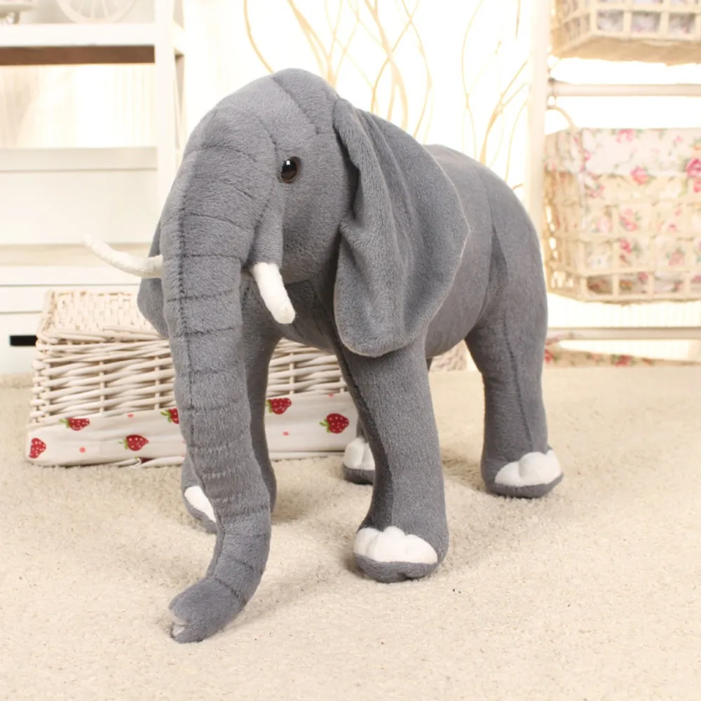 Wholesale simulation elephant plush toy doll photo props scene layout can be shipped one by one.