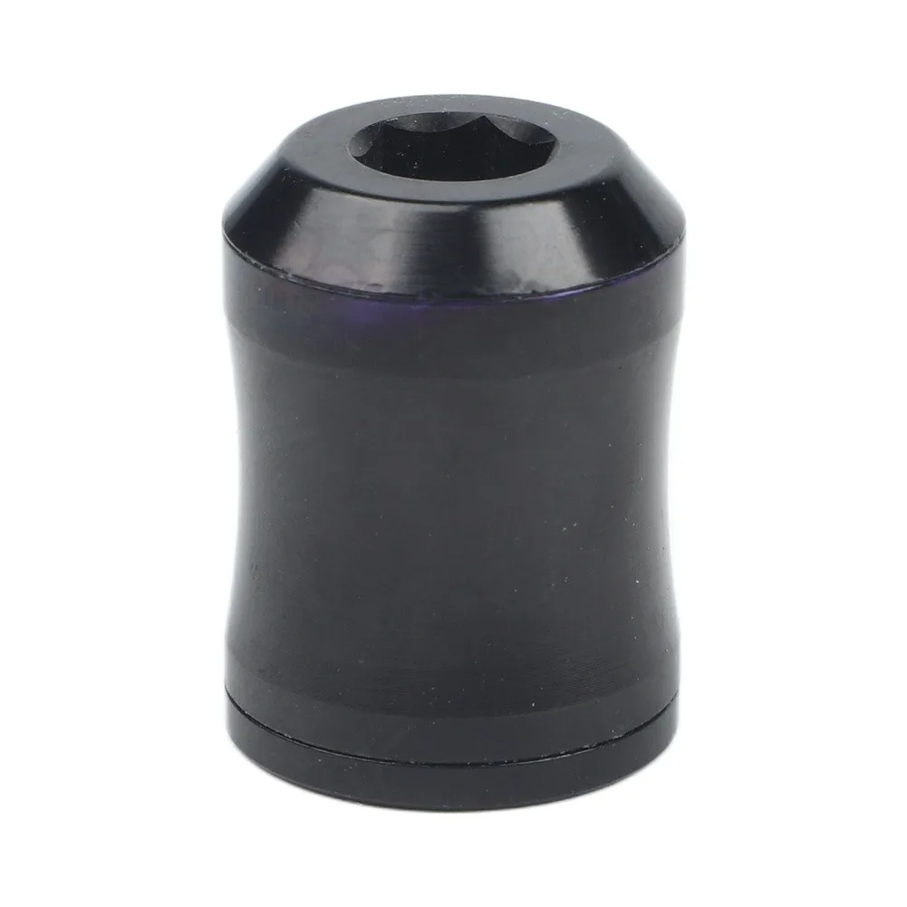 2pcs High-Hardness Demagnetizer Magnetizer Aluminum Alloy Attachment 6.35mm Hex-Shank Strong Magnetic Screw Ring Black Green