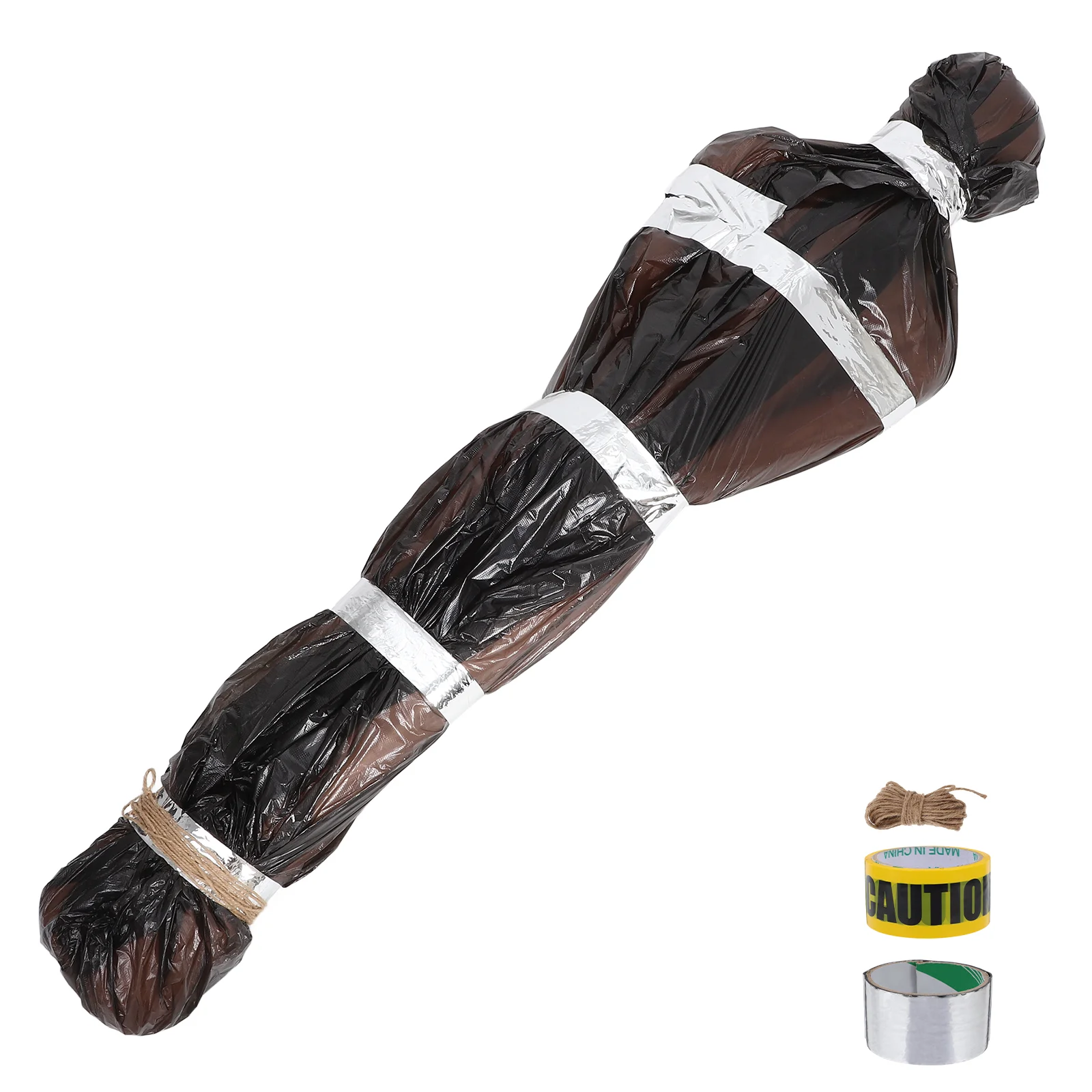 

Halloween Horror Props Hanging Decorations Outdoor Bloody Hand Hold Head House Tree Scary Fake Corpse Bag