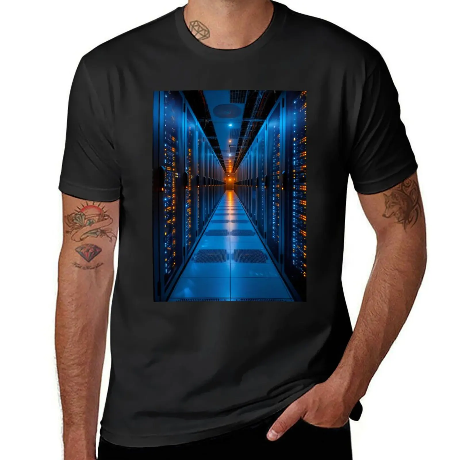 Server room T-Shirt heavyweights plus size tops quick-drying t shirts men