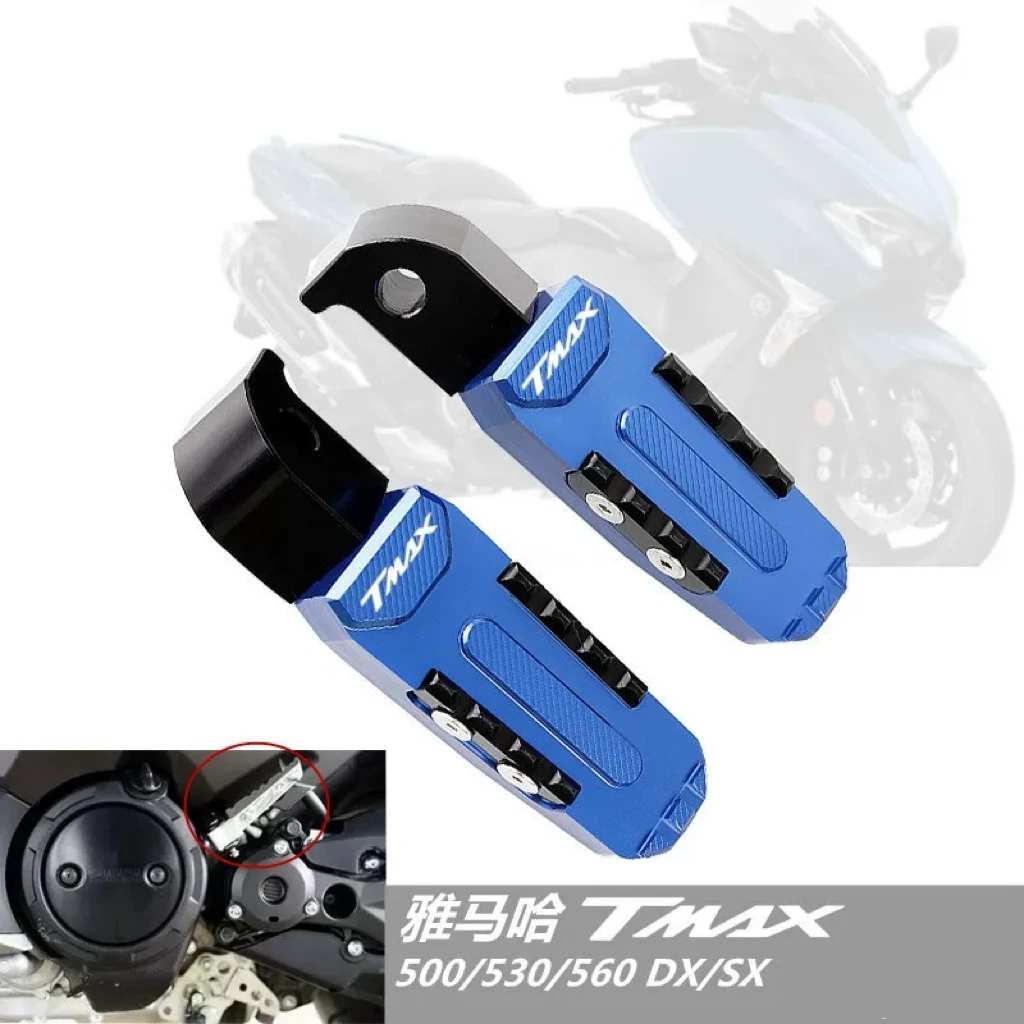 

Motorcycle Rear Foot Pegs Rests Passenger Footrests For Yamaha Tmax 560 tech max 2020 2021 tmax560 techmax t-max LOGO TMAX560