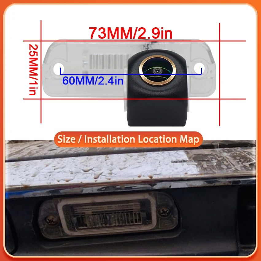 

Высококачественная камера заднего вида Golden HD для Mercedes Benz W211 2002-2009 годов выпуска, камера для парковки и заднего хода
