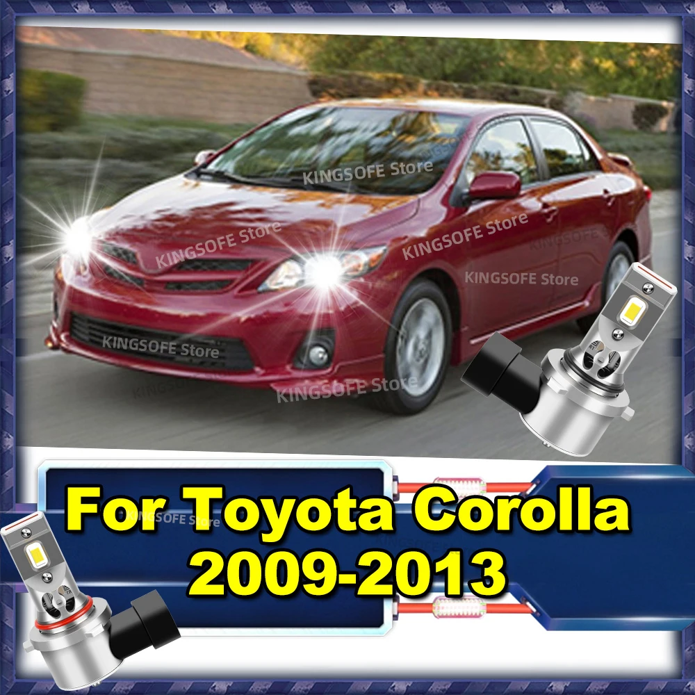 

2/4Pcs Led Headlights 200W CSP Canbus Lights Auto Lamp 6000K For Toyota Corolla 2009 2010 2011 2012 2013
