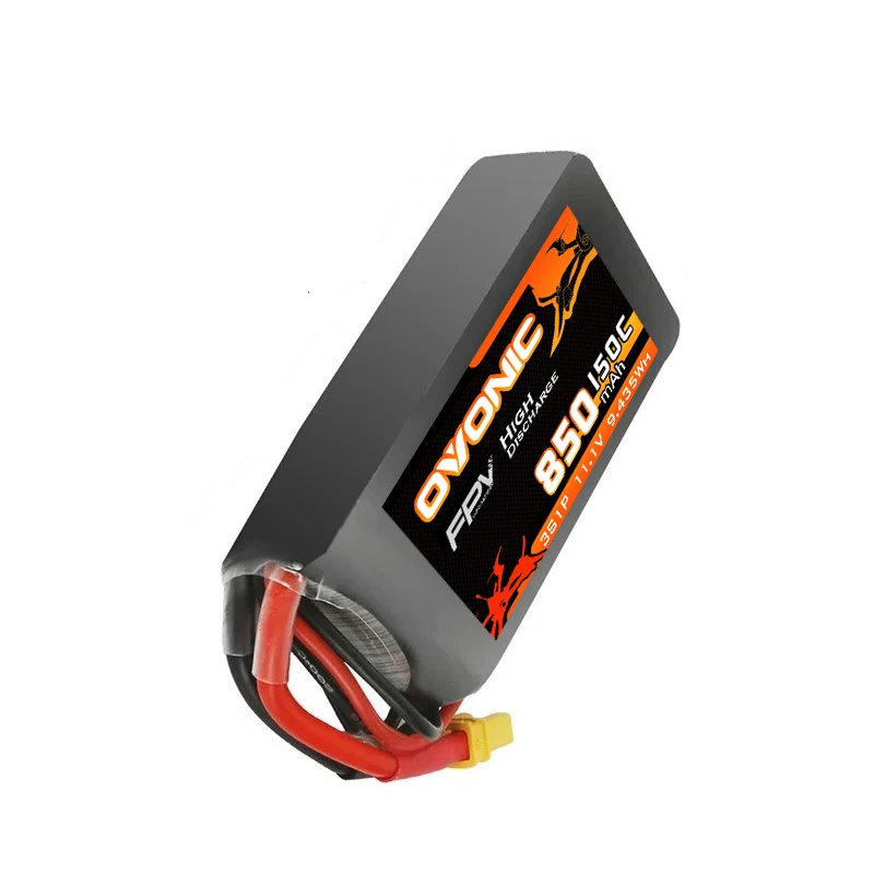 OVONIC 850mAh 150C 11.1V Lipo Battery For RC Helicopter Quadcopter FPV Racing Drone Parts 3S Battery With XT30 Plug