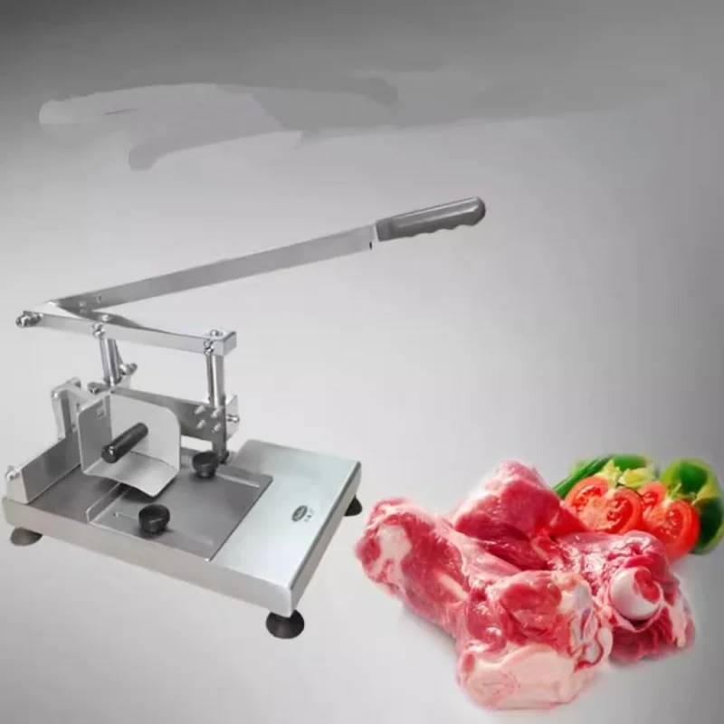 دليل اللحوم المجمدة العظام المنشار قطع آلة تقطيع الساق القاطع الأسماك الأضلاع العظام الشريط المقصلة آلة قطع