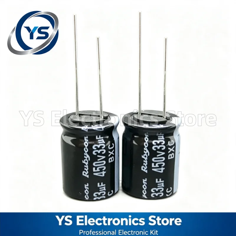 Rubycon BXC Series 450V33UF 16x20mm 450BXC33MEFC16X20 450V 33UF 33UF450V Electrolytic Capacitor New Original Capacitors 20%