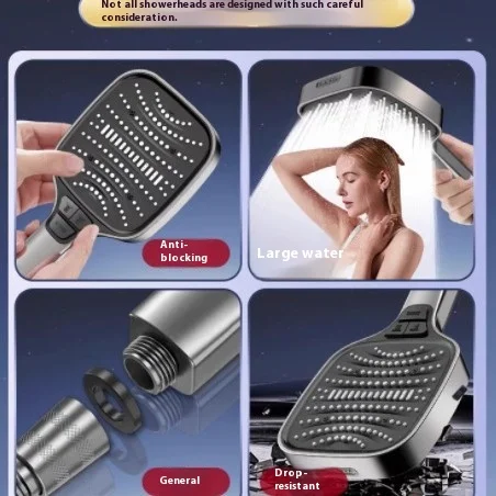 Pressurized shower head, super strong pressurized shower head for bathroom bathing, household faucet