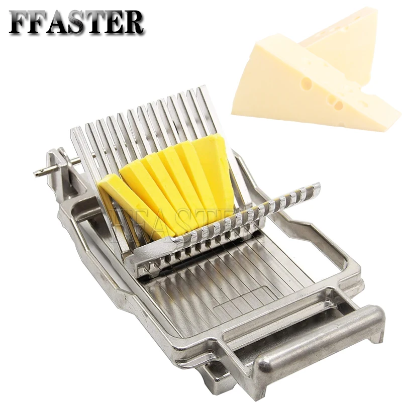 

Commercial Cheese Slicer 1cm 2cm Stainless Steel Wire Cheese Cutter Butter Cutting Board Machine Making Dessert Blade