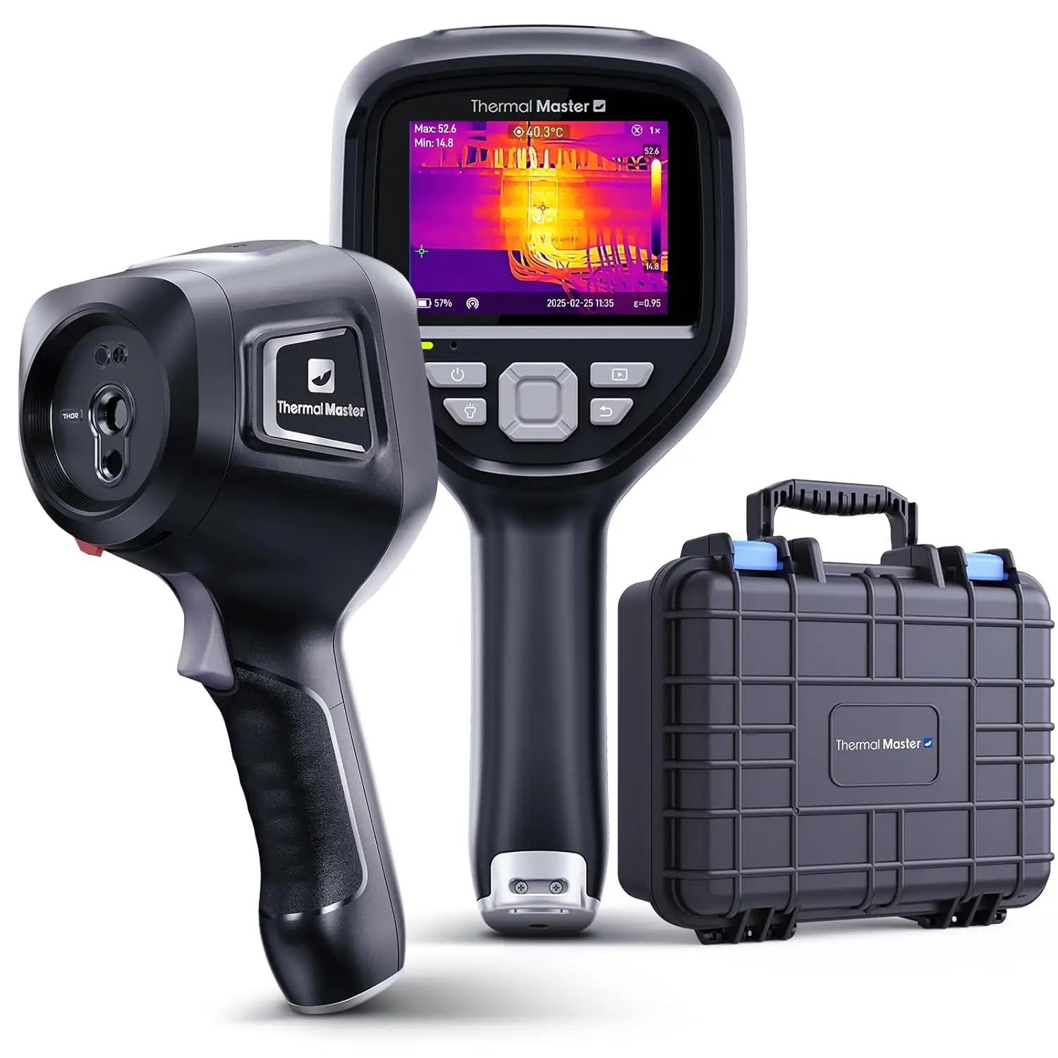 Thor002 Handheld Imager 512*384 X³IR Resolution 4X Digital Zoom LED Light Laser Pointer Camera