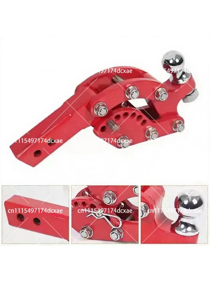 Adjustable Stainless Steel Trailer Hitch Ball Mount 2 Receiver Towing Accessory for Truck - Heavy-Duty Grade B SAE J116