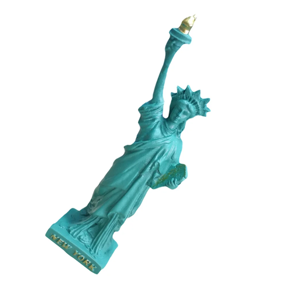 Mini Statue of Liberty Ornament Office An Fittings Room Resin Living Goddess Ornaments