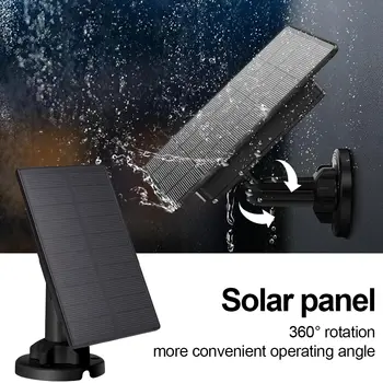 פאנל סולארי למצלמת שביל 3W 12V/6V עם סיבוב 360°, סוללה מובנית 5000mAH, ערכת מטען סולארי למצלמת ציד/מאכל צבאים 8 best sales פאנל סולארי עם סוללה - №3