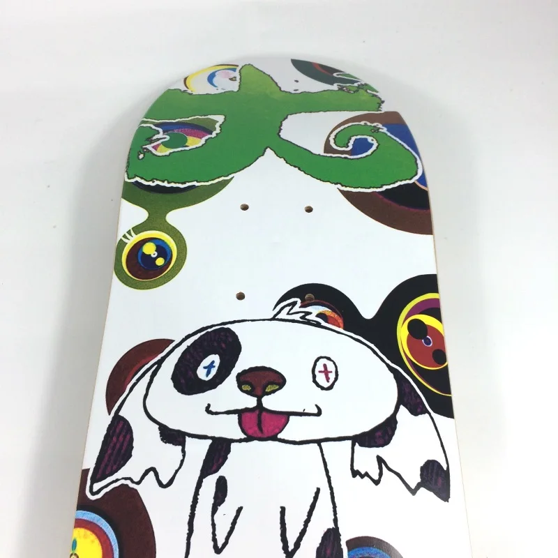 TM/KK Skateboard Deck Modern Canadá Maple. Colgante de decoración, Color blanco, colecciona arte. Marca de moda. Estilo Internacional de Japón