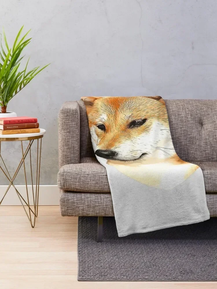 Shiba Inu Stunning Dog! Throw Blanket Decorative Beds sofa bed Blankets