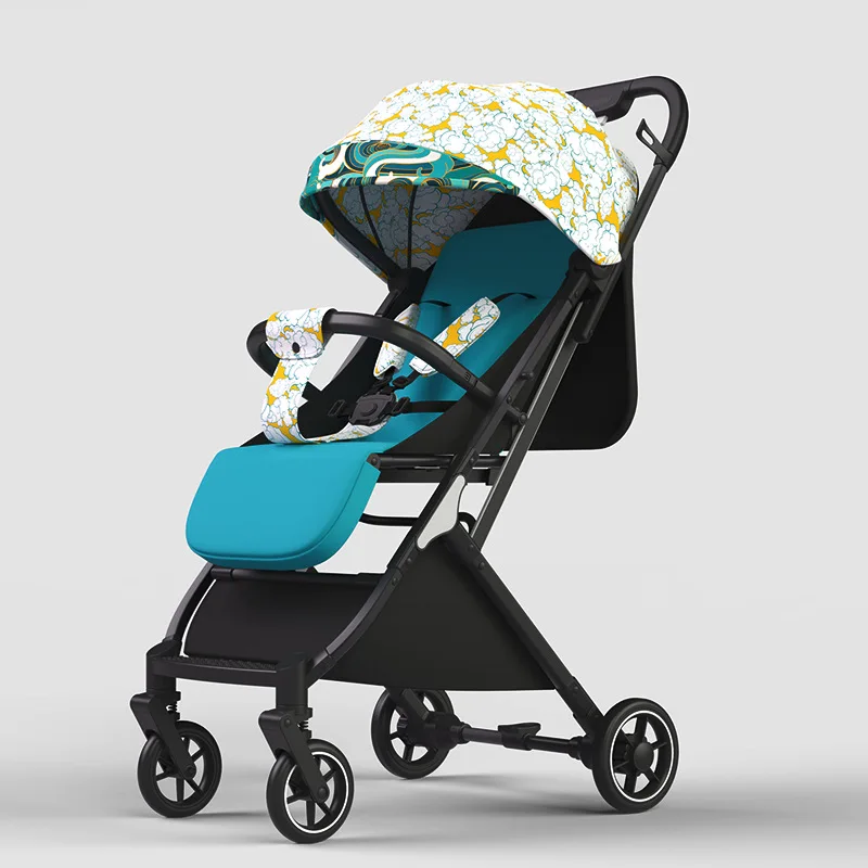 Wandelen Baby Artefact Hoge-View Kinderwagen Kan Zitten, Liggen, Licht, Vouwen, twee-weg Shock-Absorberende Kinderwagen