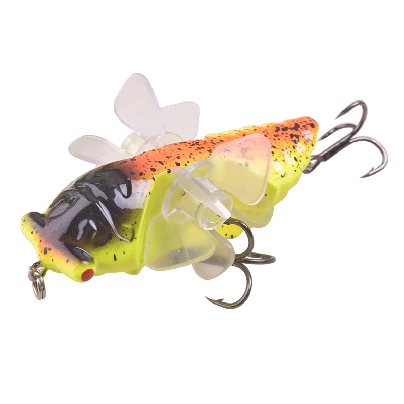 Cicada Topwater Wobblers Giratorio Doble – Señuelos Superficie - imagen 2
