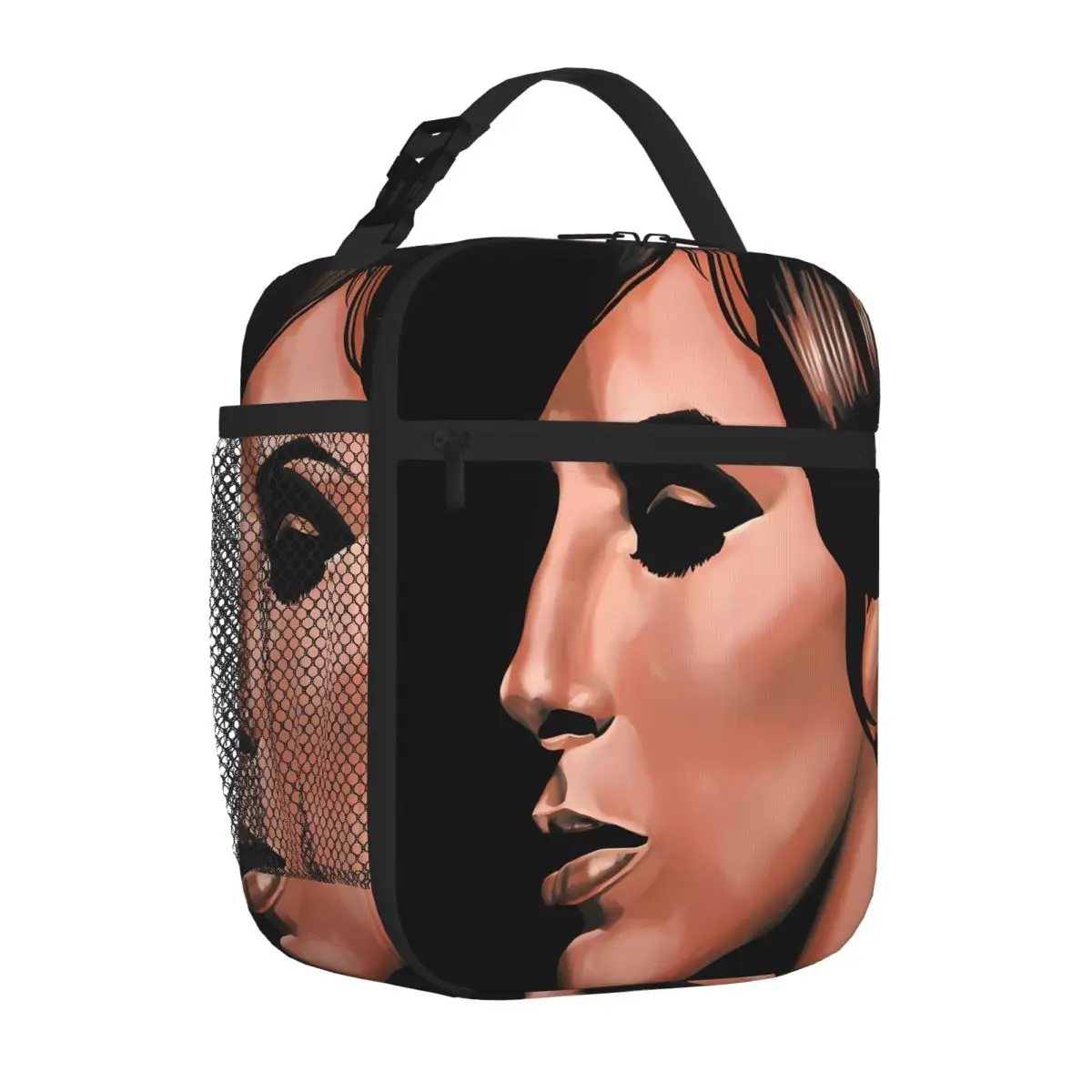 Bolsa térmica minimalista para viagem, mais vendida, Barbra Streisand Paul Meijering, bolsa térmica para almoço