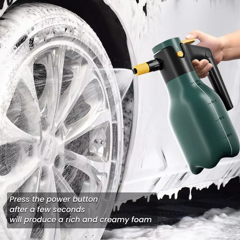 

2л электрический распылитель для автомойки, большая емкость, распылитель пены для автомойки, ручной электрический распылитель пены для автомойки, уборка дома
