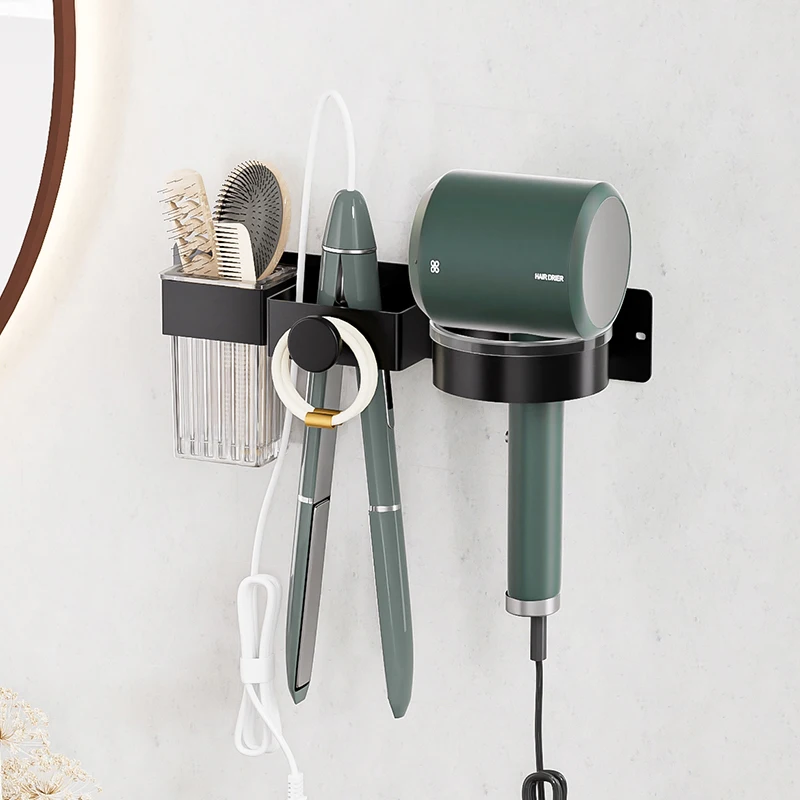 Bathroom Hair Dryer Rack, Straightener Storage Rack, Curling Iron Comb Storage Rack
