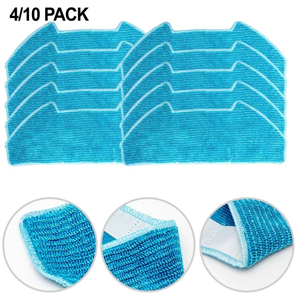 

4/10 Pcs Vacuum Cleaner Mop Cloths For SmartAI S8 Pro For Redroad R10 Mop Cloth Spare Part Robot Vacuum Cleaner Replacement Rag