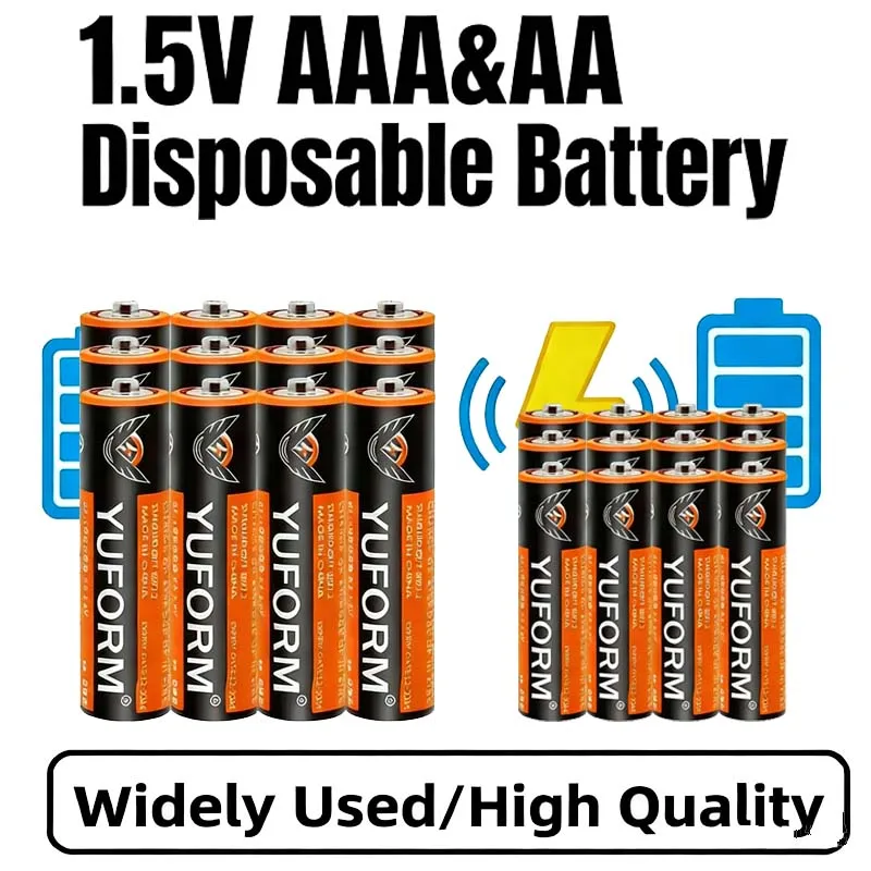 

1.5V AA/AAA Alkaline Dry Battery Disposable for LED Light Toys MP3 Camera Flash Shaver CD Player Wireless Mouse Keyboard
