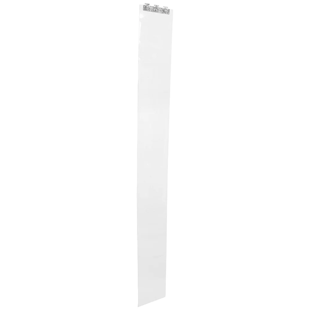 Partition Curtain Wind and Dustproof Drapes Transparent for Bathtub Stainless Steel Plastic Warm Door Home