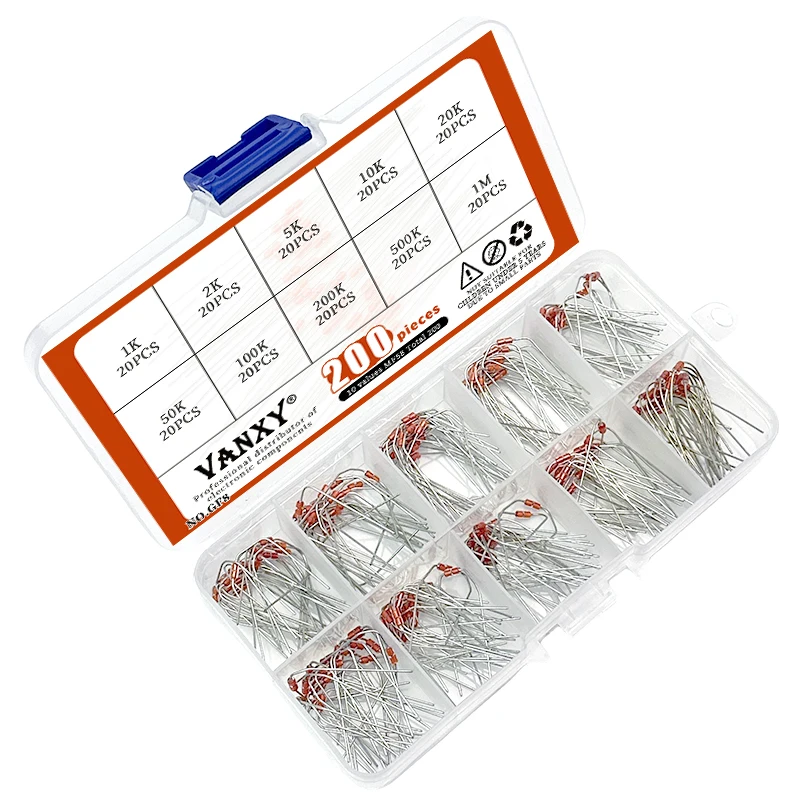 20pcs Thermal Resistor NTC MF58 3950 5% B 2K 5K 10K 20K 50K 100K 200K 500K 1K 1M ohm