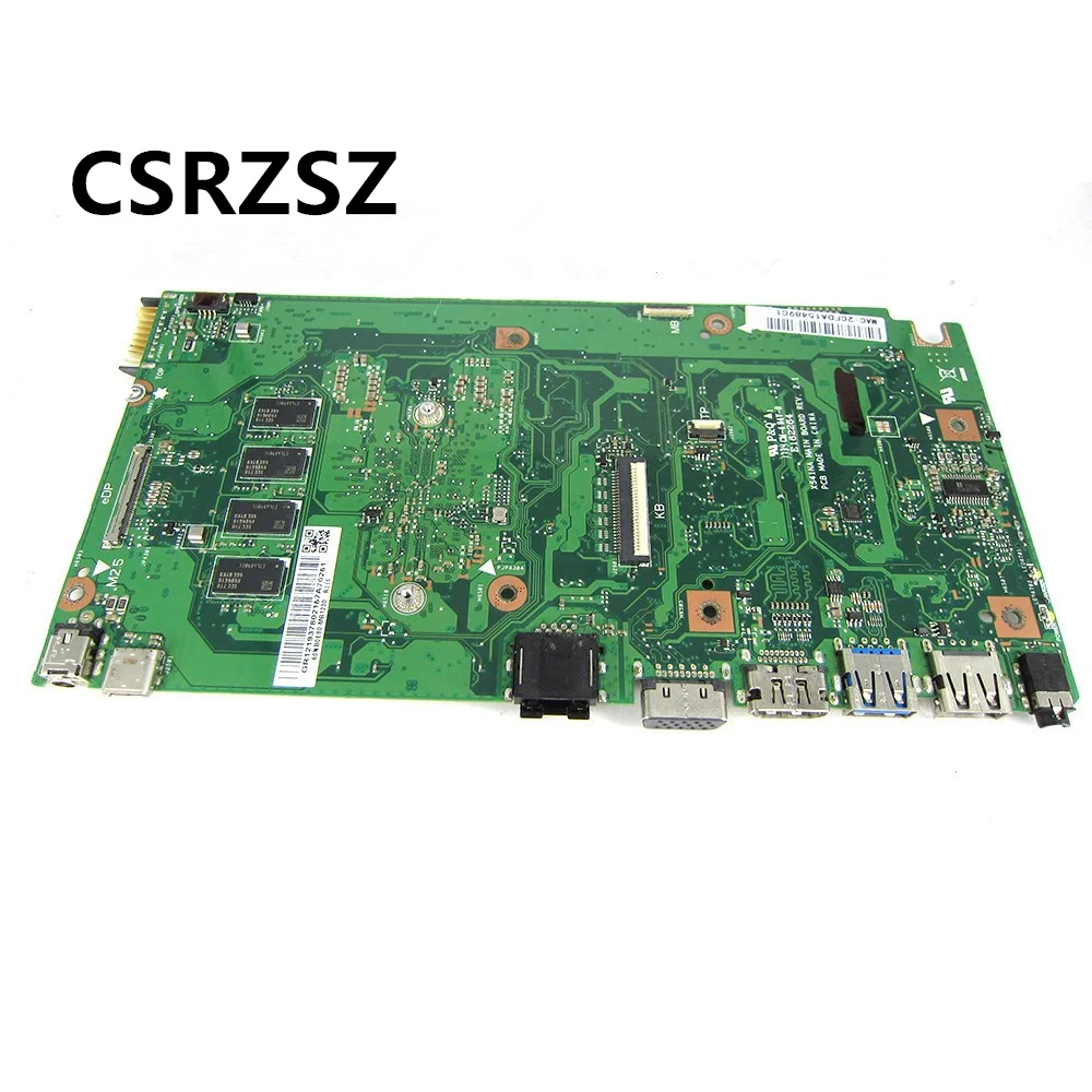 CSRZSZ For Original ASUS X541SA  Laptop motherboard  REV2.1  N4200  4GB 100%  Test ok