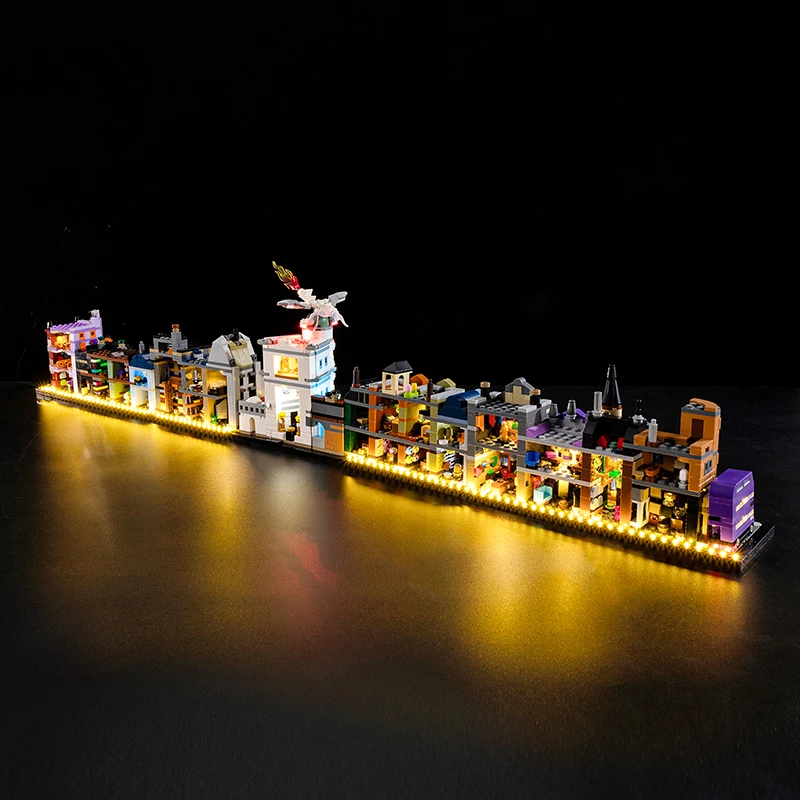 No Bricks LED Light Kit for Diagon Alley Wizarding Shops 76444