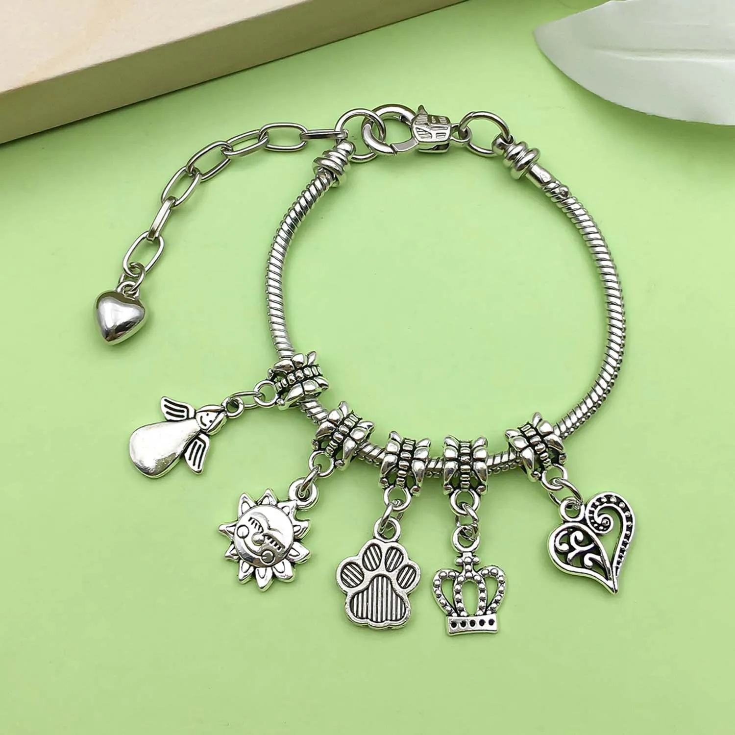 10/15 Antique Silvery Various Styles large Hole Beads Charms Alloy Retro Pendants For DIY And Jewelry Making Accessories